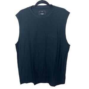 New Lunya Lahgo Men's Cool Every Day Muscle Tee Tank Top Black Sz XL